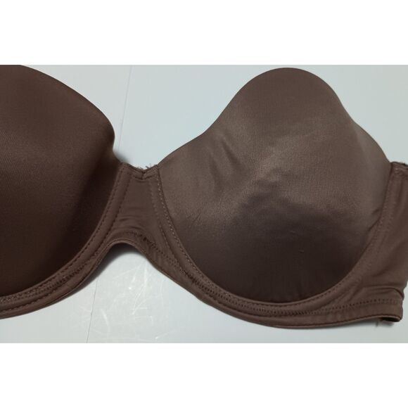 ELLEN TRACY, Brown Strapless Bra, Size 36D - Picture 3 of 5